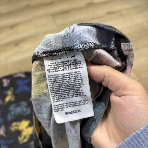 Vans T-Shirt Men's XXL Blotterfly Tee Butterfly Print on Black 100% Cotton Shirt - Picture 7 of 8